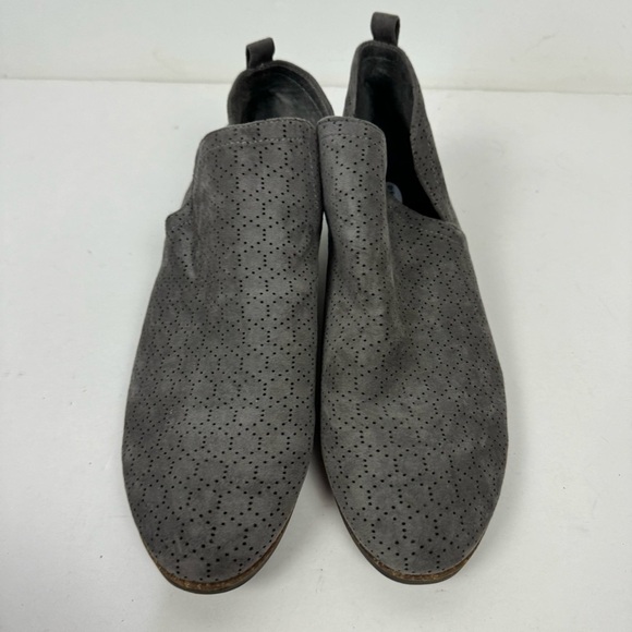 Dr. Scholl's Gray Suede Slip On Ankle Boots Booties Casual Minimalist Comfort - Picture 2 of 6